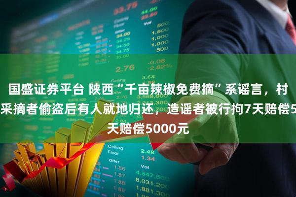 国盛证券平台 陕西“千亩辣椒免费摘”系谣言，村民怒斥采摘者偷盗后有人就地归还，造谣者被行拘7天赔偿5000元